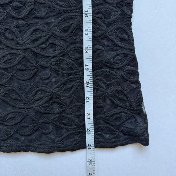 JOHNNY WAS Astrid Top Black Mesh Size X-Small NWT Style:L16023-2 - Picture 6 of 6